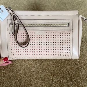 Brand new coach clutch/large wristlet
